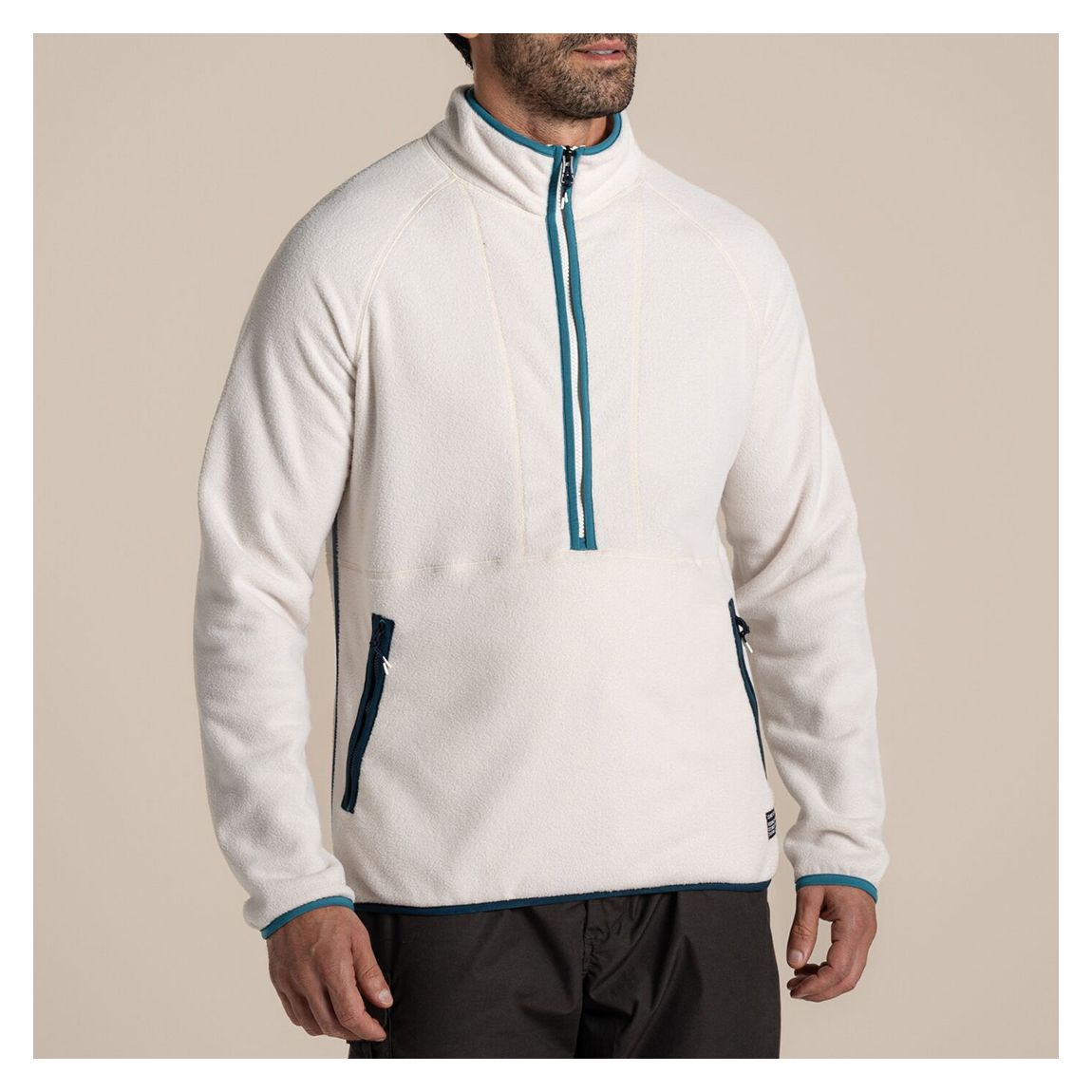 Cream CO2 Renu II Half Zip Fleece main product photo
