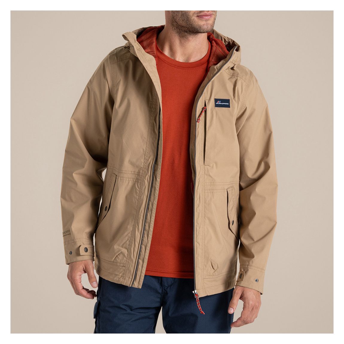 Tan Pandion Waterproof Jacket main product photo