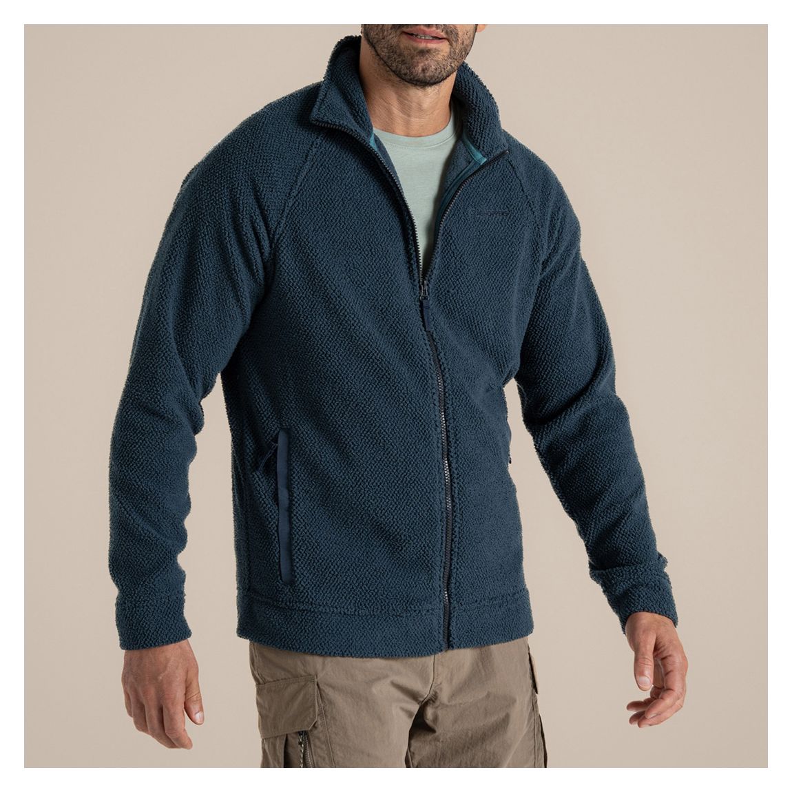 Dark Blue Karlton Full Zip Fleece main product photo