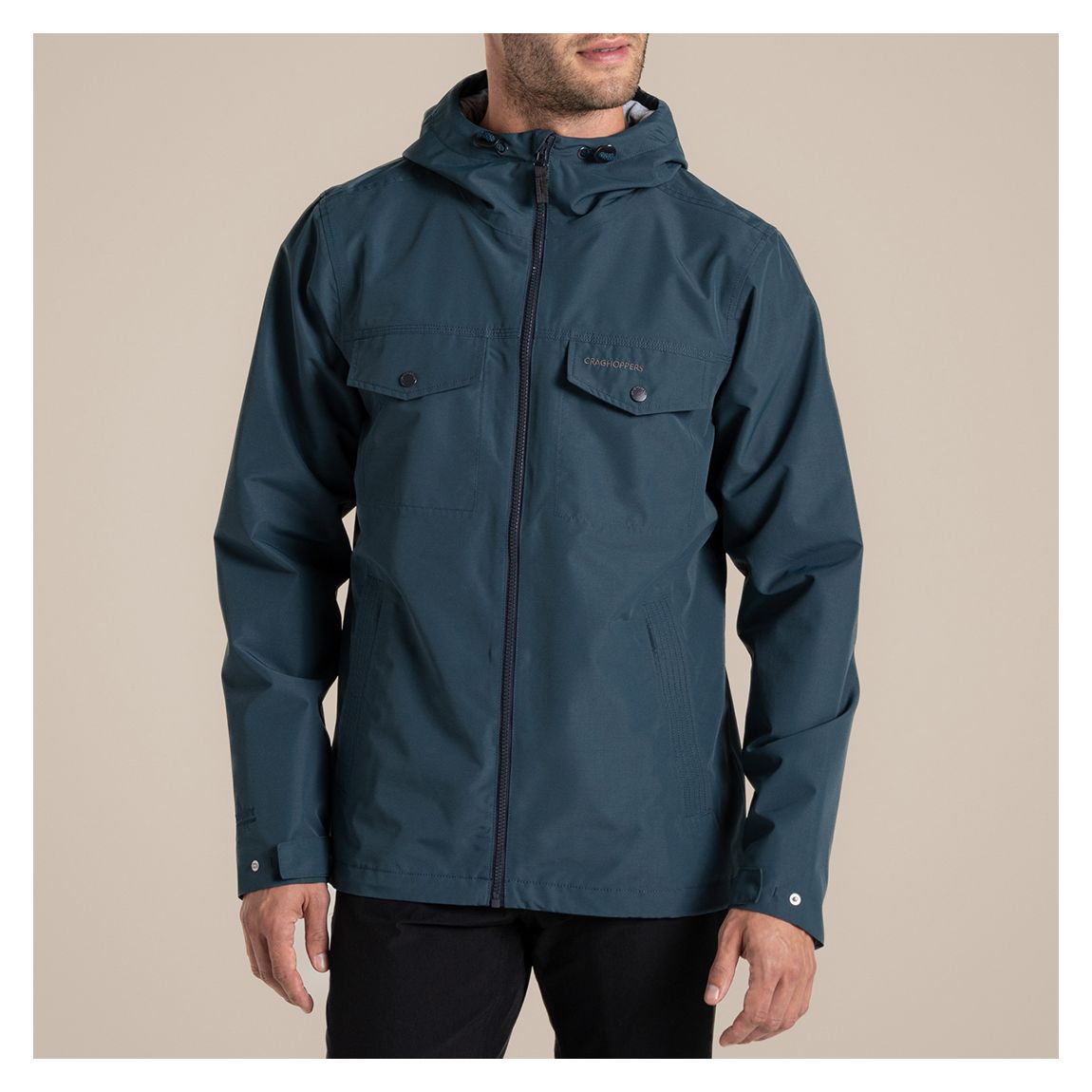 Dark Blue Harslow Waterproof Jacket main product photo