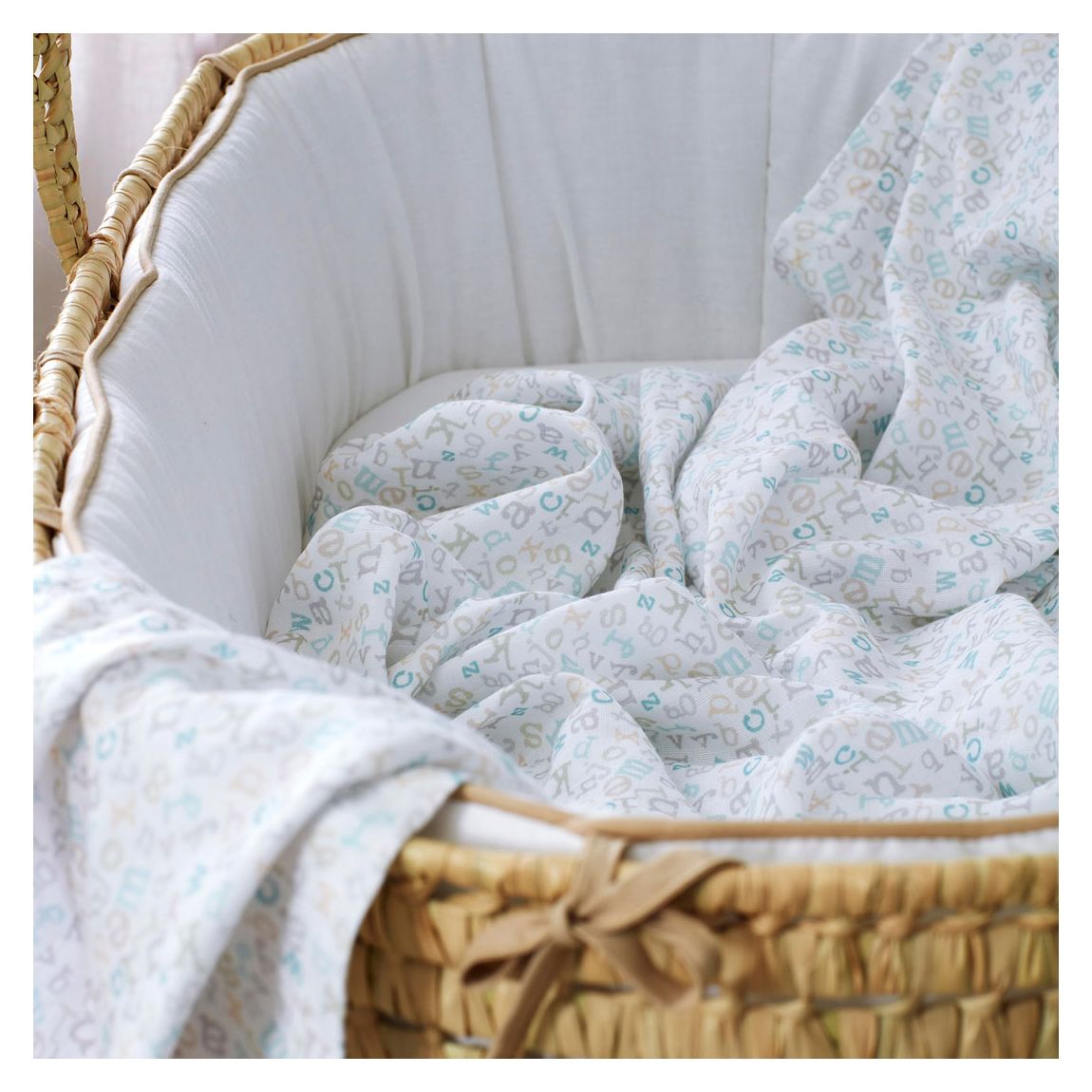 ABC 100% Organic Cotton Muslin, Multi main product photo