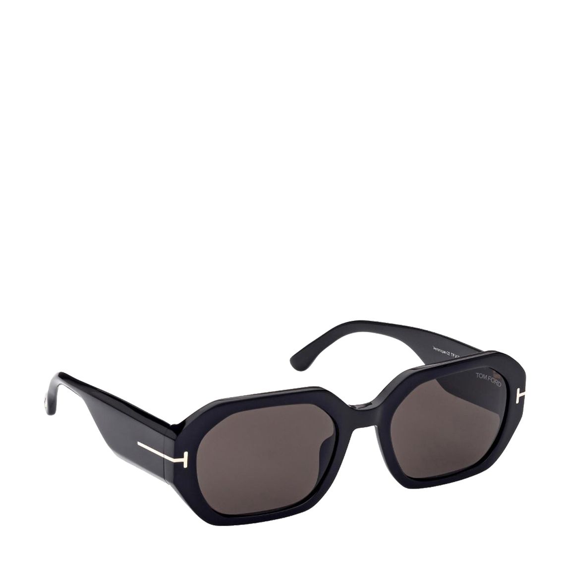 Women's Shiny Black/Smoke Veronique Tom Ford Sunglasses 55mm main product photo