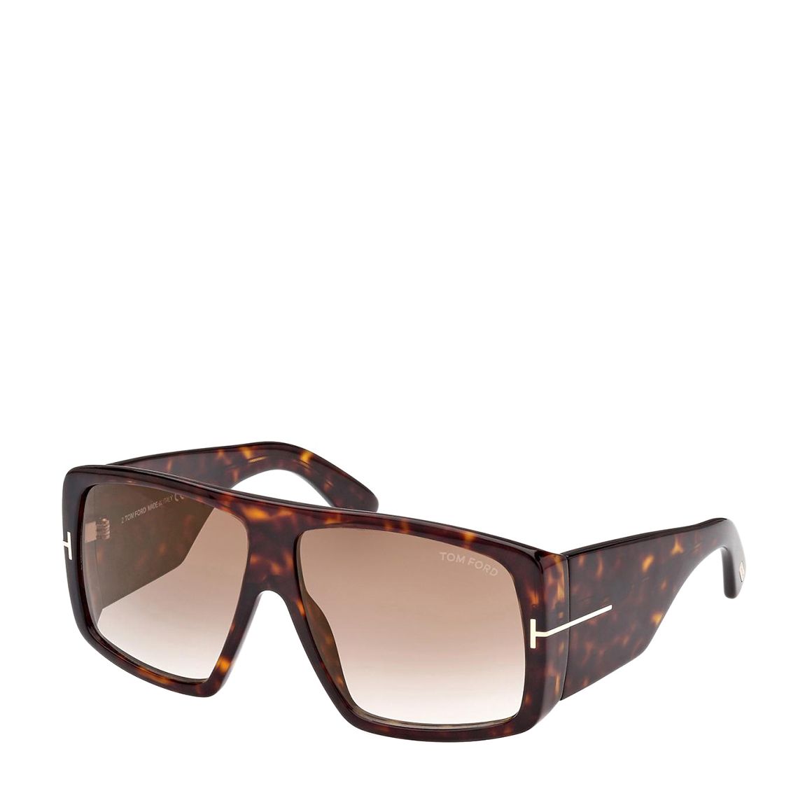 Unisex Dark Havana/Gradient Brown Raven Tom Ford Sunglasses 60mm main product photo