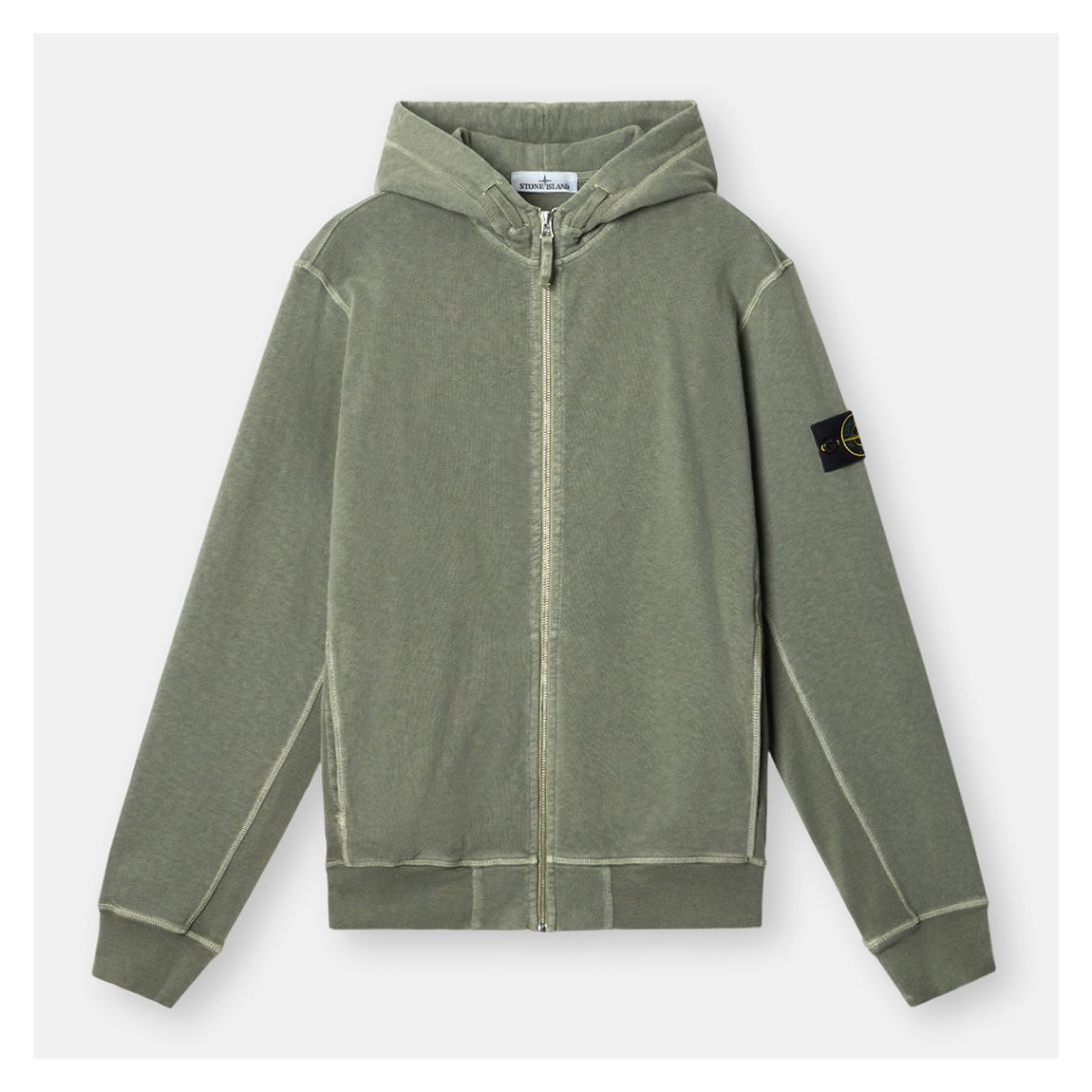 Green Malfile Cotton Zip Fleece main product photo