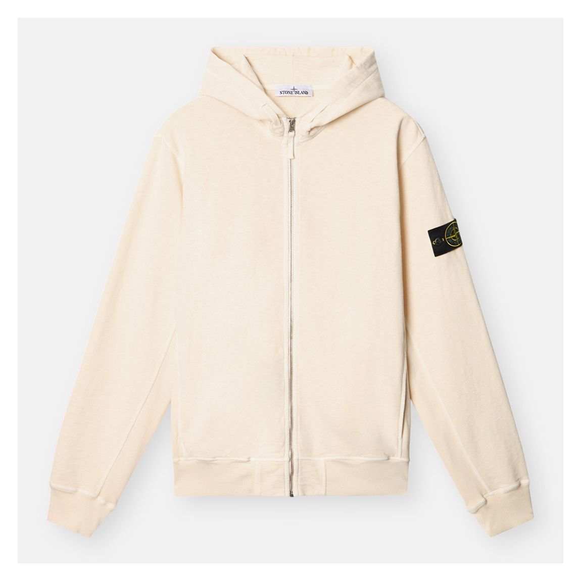 Ivory Malfile Cotton Zip Fleece main product photo