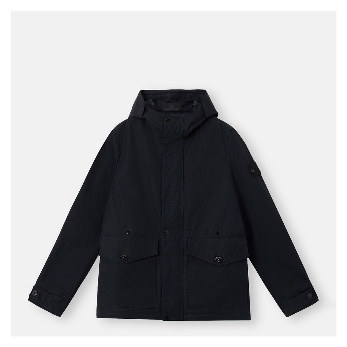 Black Waterproof Cotton Canvas Jacket main product photo