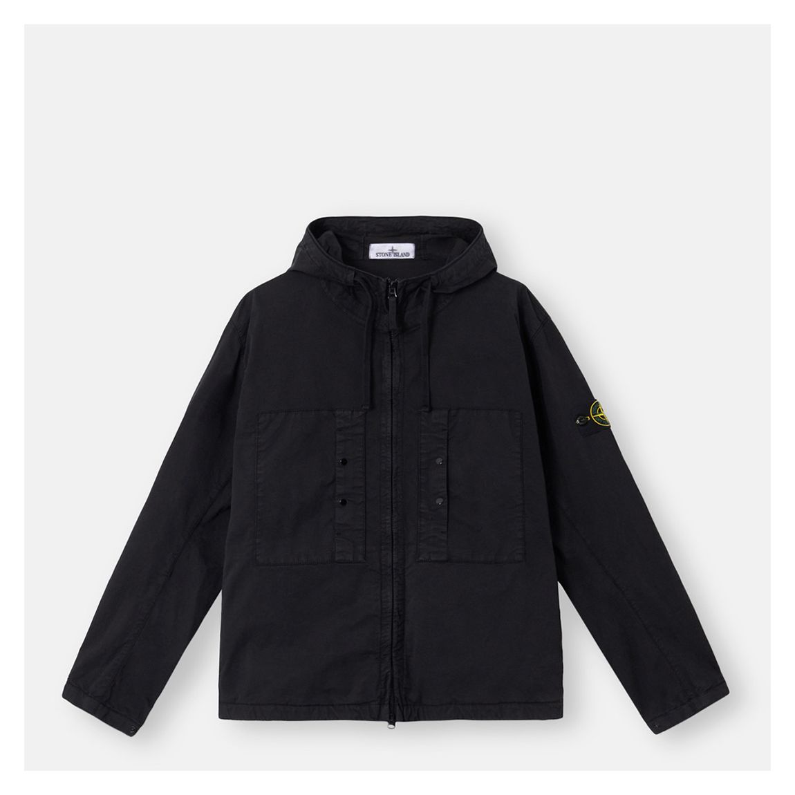 Black Supima Cotton Twill Stretch Jacket main product photo