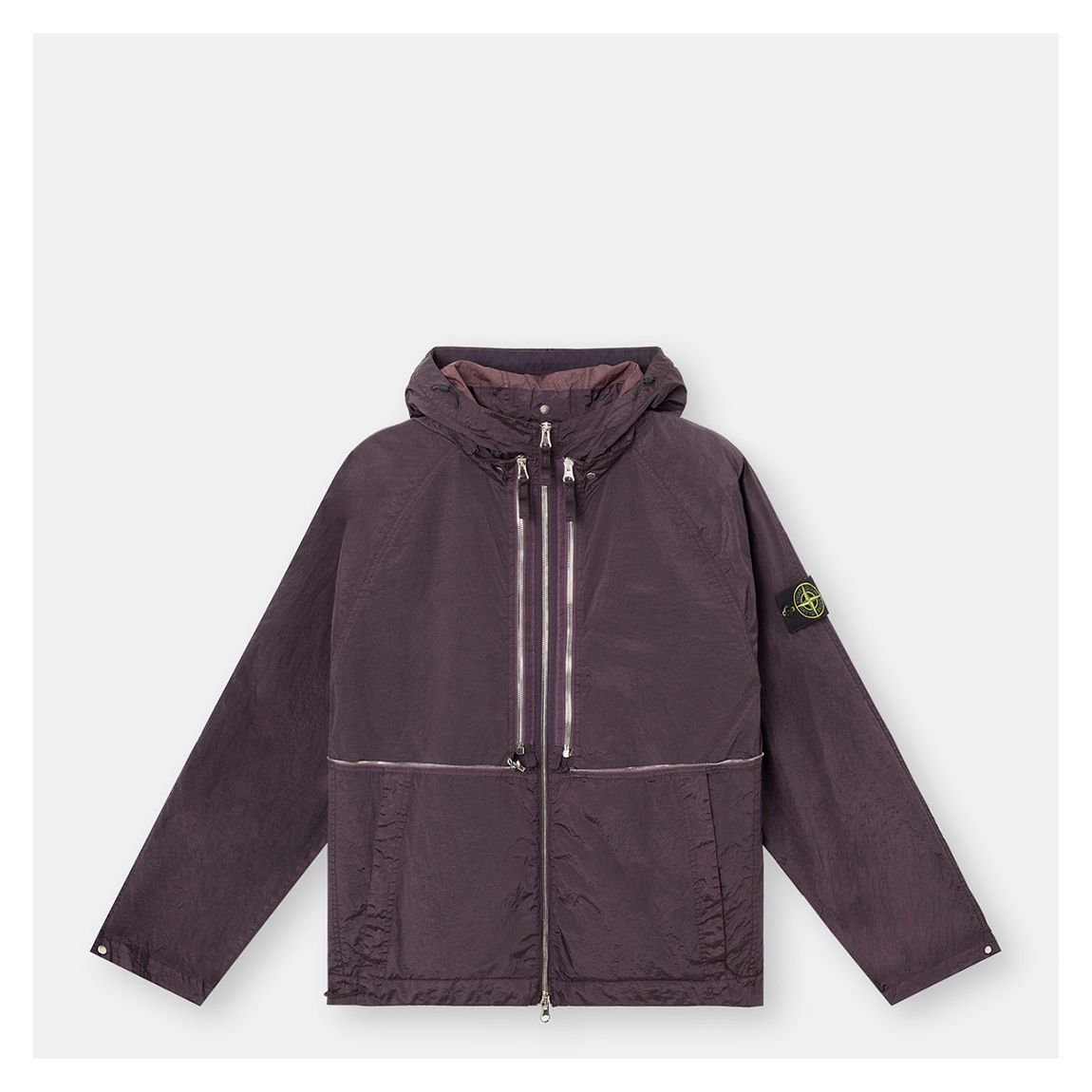 Purple Convertible Hooded Nylon Jacket/Vest main product photo