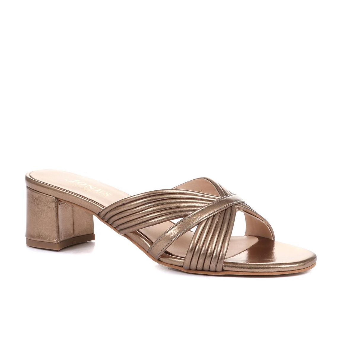 Larinda Block Heel leather Mules main product photo