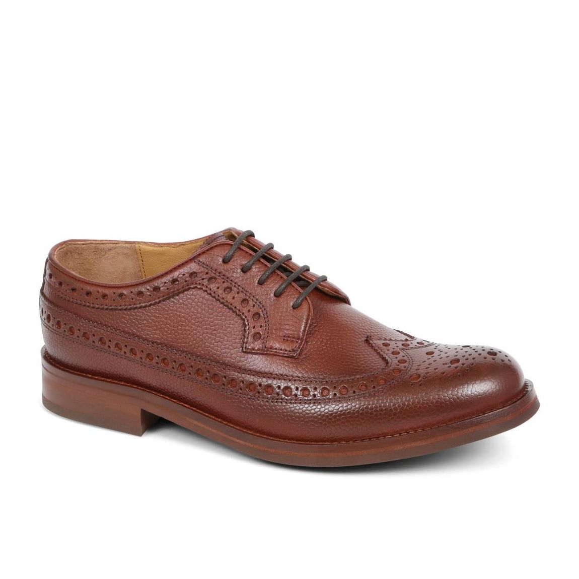 Barney Leather Derby Brogue Shoes main product photo