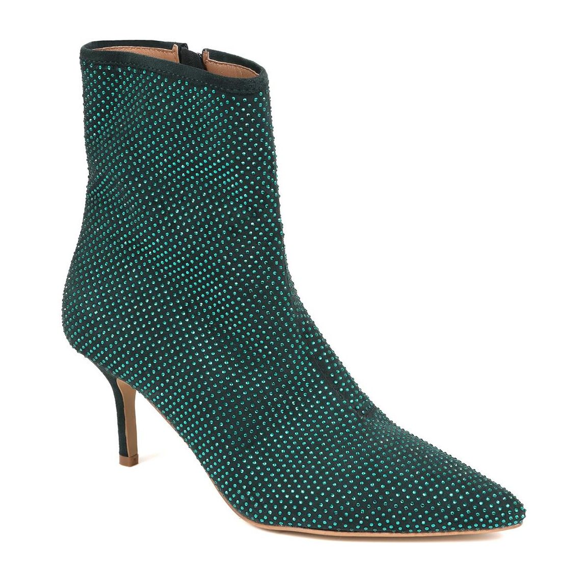 Jewelled Leather Heeled Boots main product photo