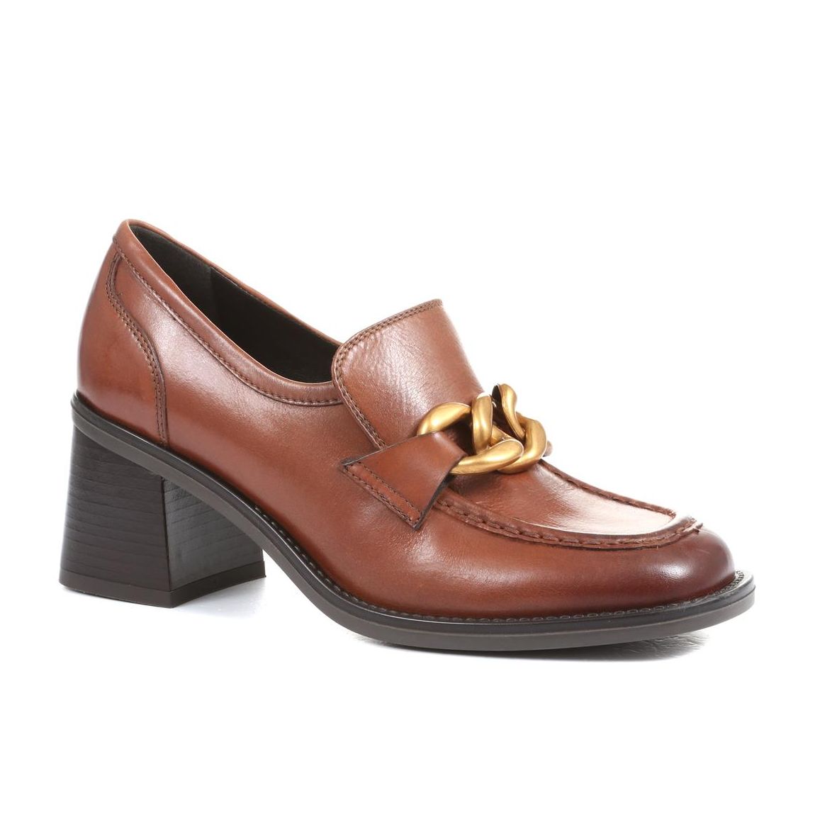 Genevra Chunky Heeled Loafers main product photo