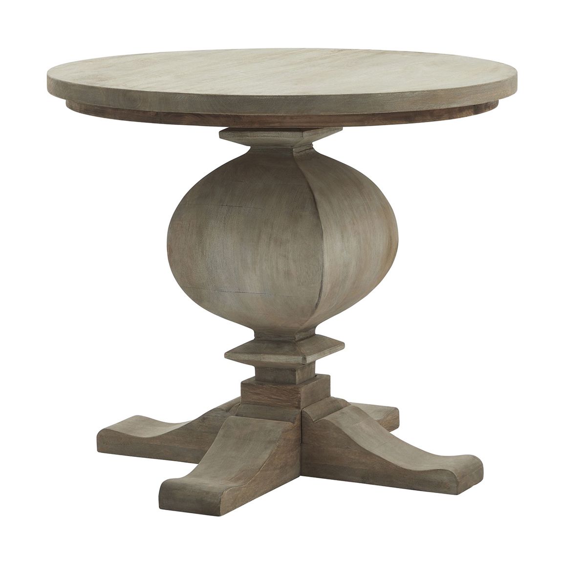 Copgrove Collection Pedestal Side Table, Brown main product photo