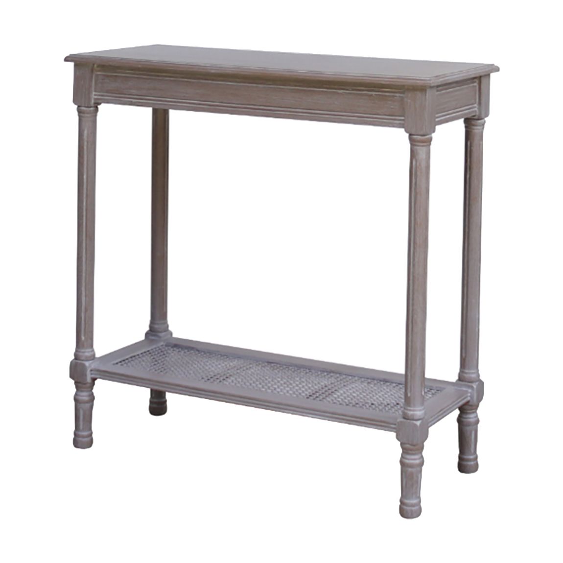 The Serene Rattan Collection Console Table, Grey main product photo