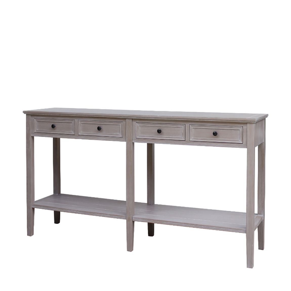 The Serene Collection Four Drawer Console Table, Grey main product photo