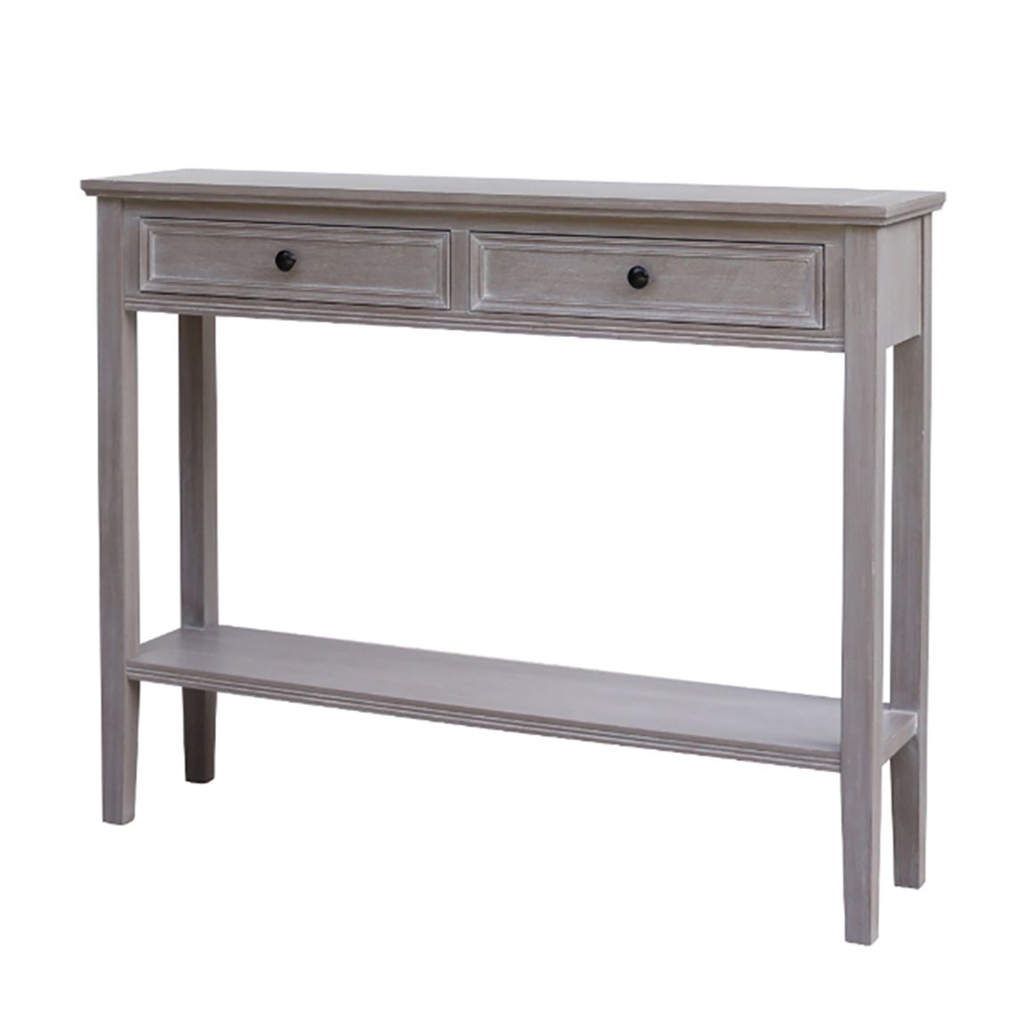 The Serene Collection Two Drawer Console Table, Grey main product photo