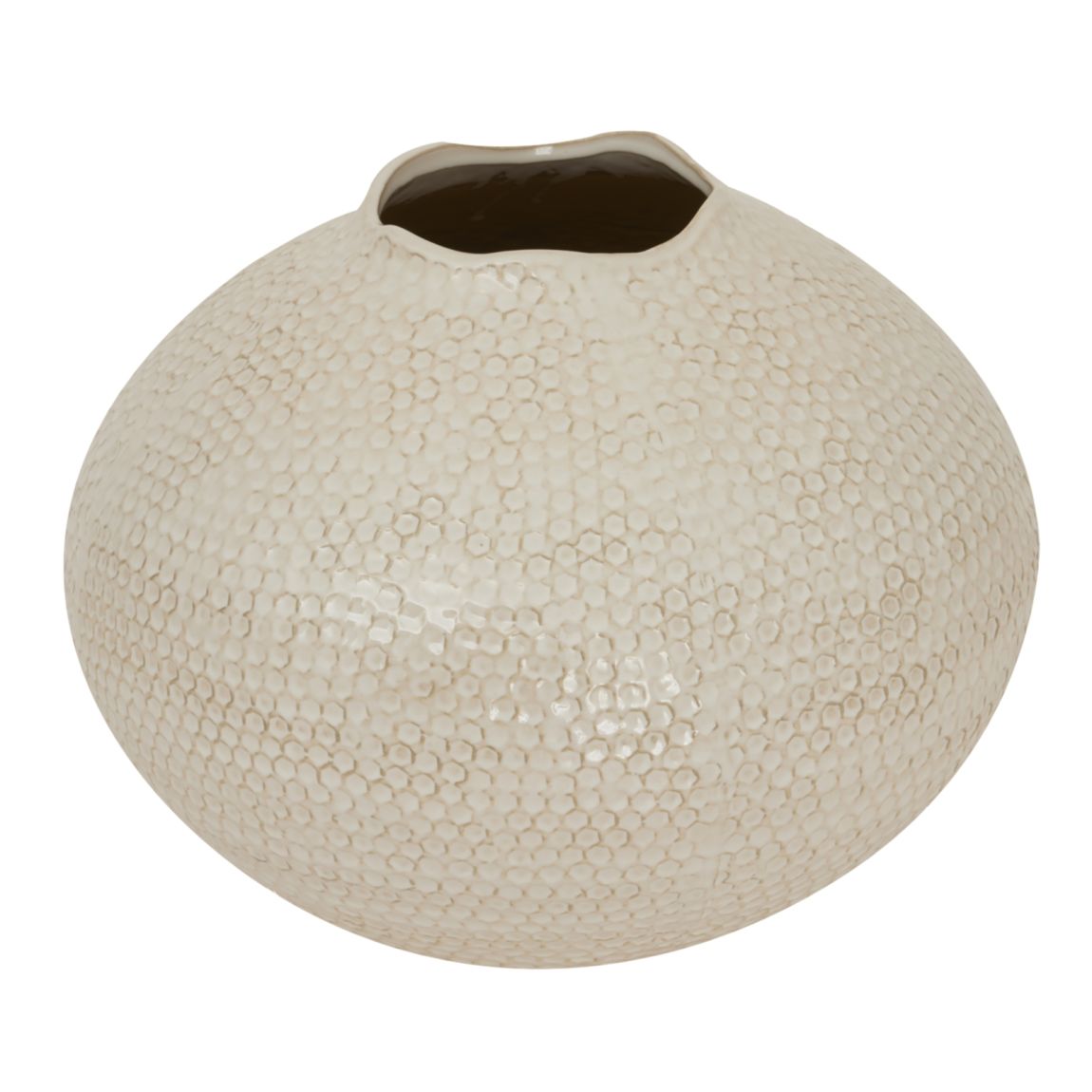 Zaffera Caldron Vase, White main product photo