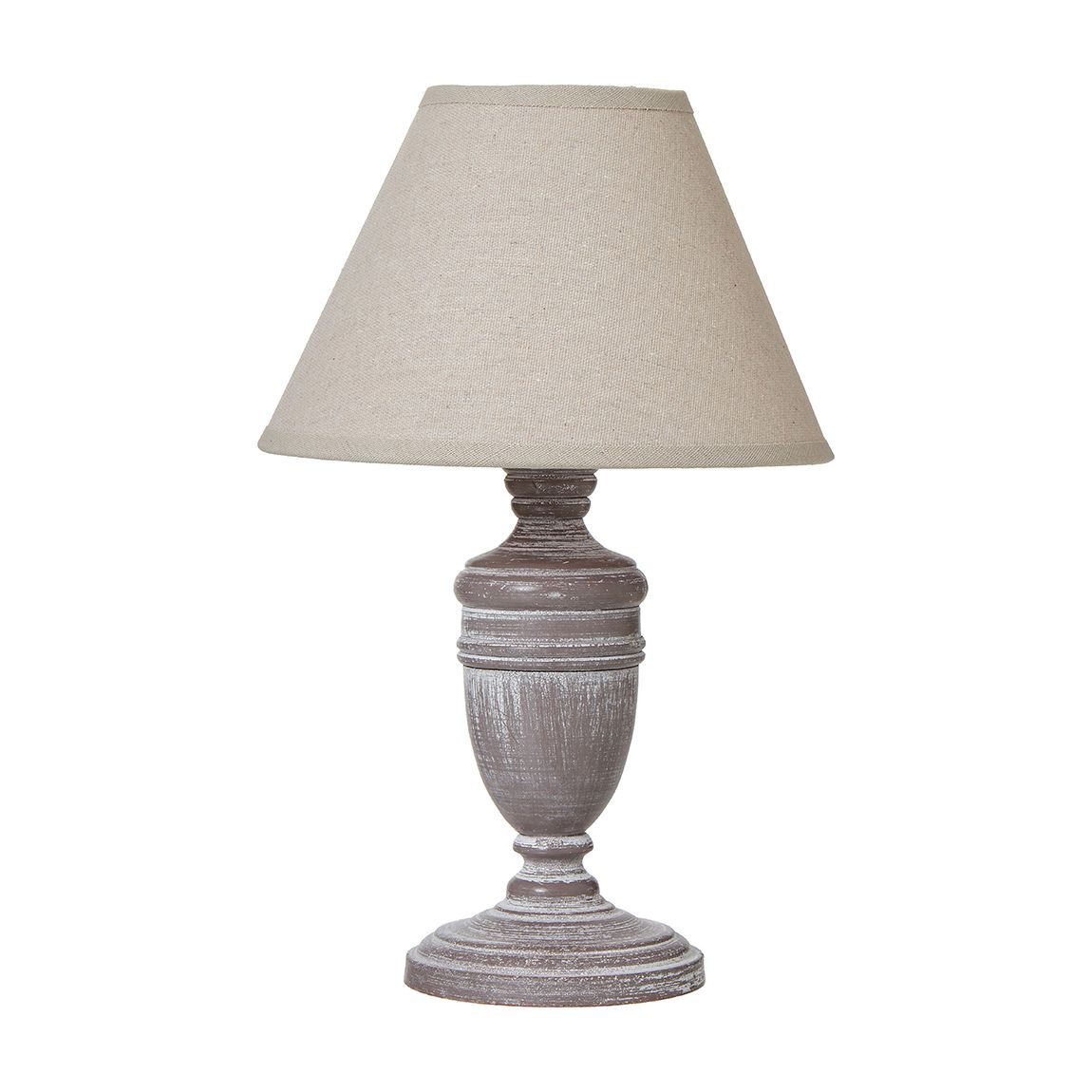 Metis Urn Table Lamp With Linen Shade, Grey main product photo