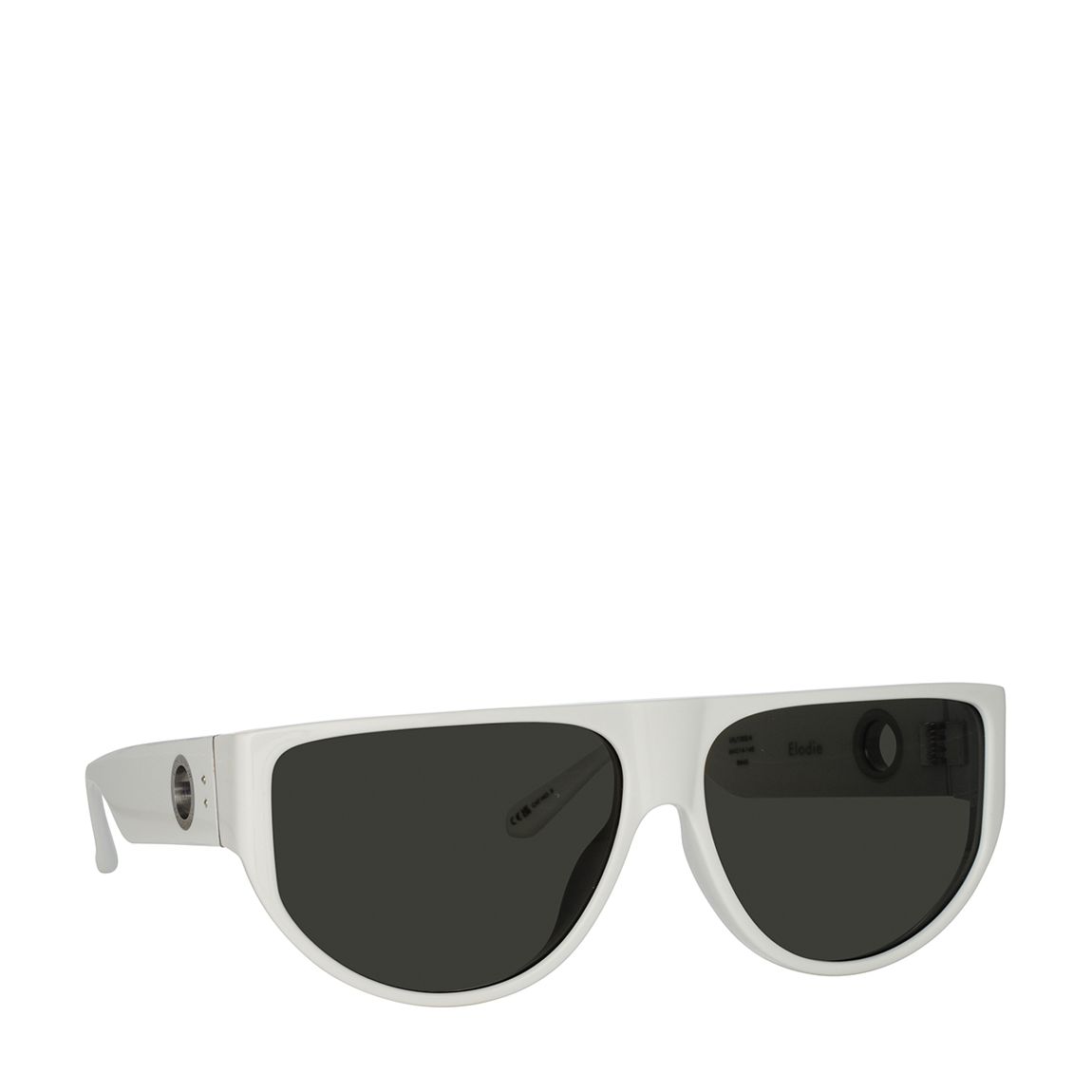 Elodie White/ White Gold/ Grey Sunglasses 64mm main product photo