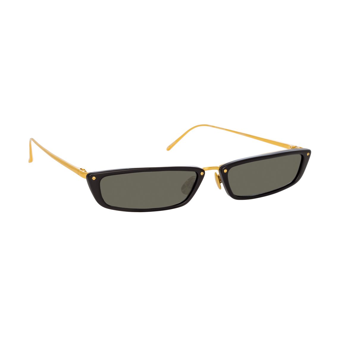 Issa Black/ Yellow Gold/ Grey Sunglasses 57mm main product photo
