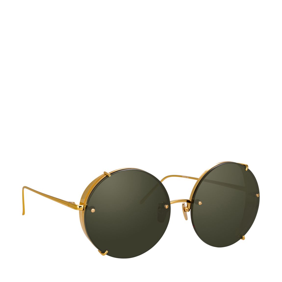 Daniela Yellow Gold/ Green Sunglasses 57mm main product photo