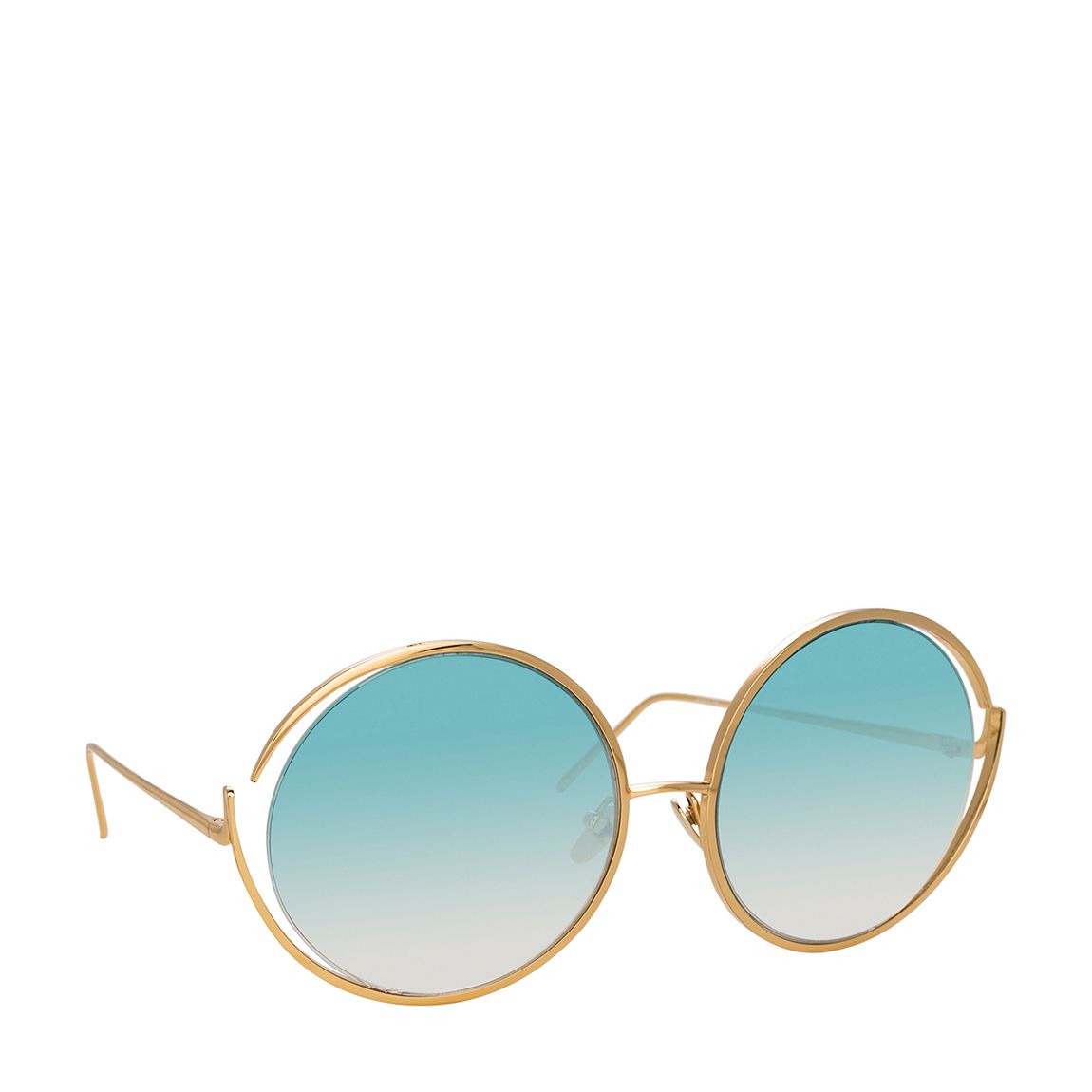 Sun Light Gold/ Turquoise Grad Sunglasses 61mm main product photo