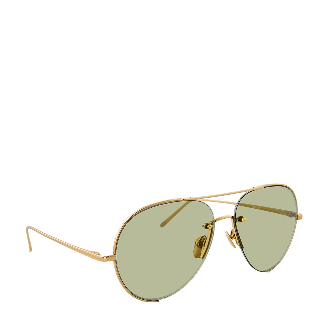 Sun Yellow Gold/ Light Green Sunglasses 58mm main product photo