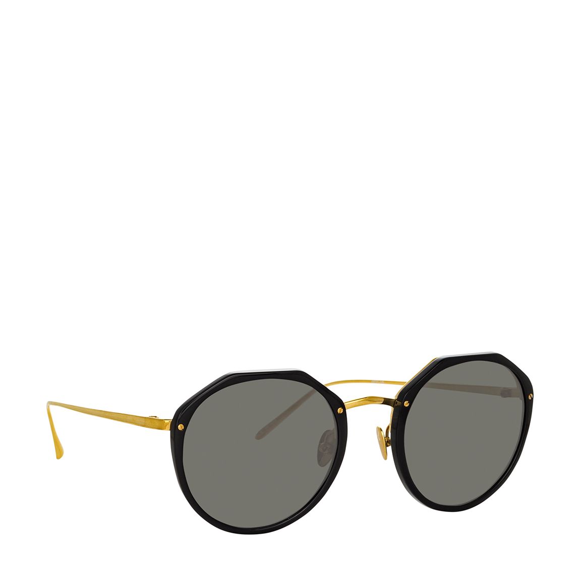 Reynolds Black/ Yellow Gold/ Solid Grey Sunglasses 49mm main product photo