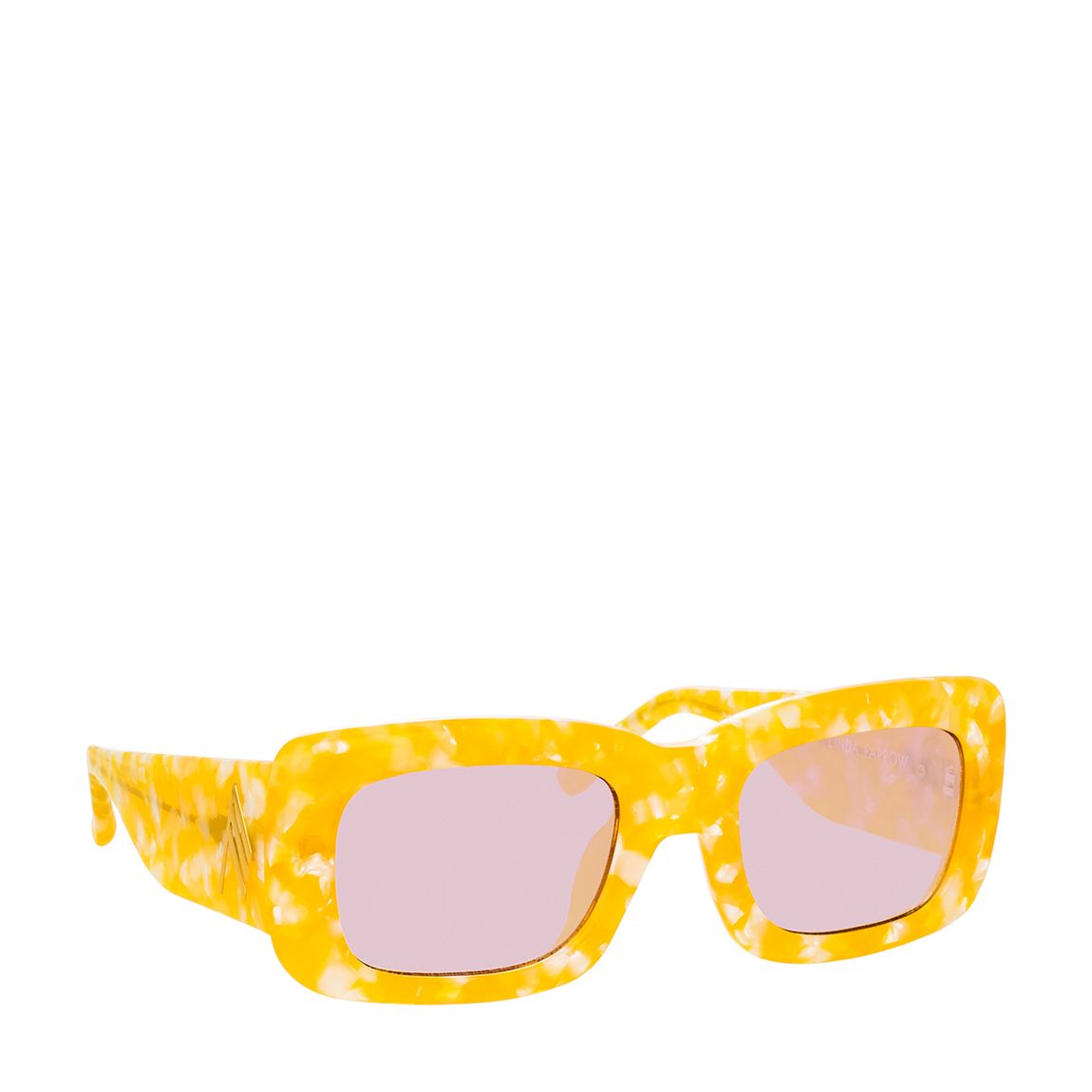 Marfa Yellow Marble/ Yellow Gold/ Pink Sunglasses 52mm main product photo