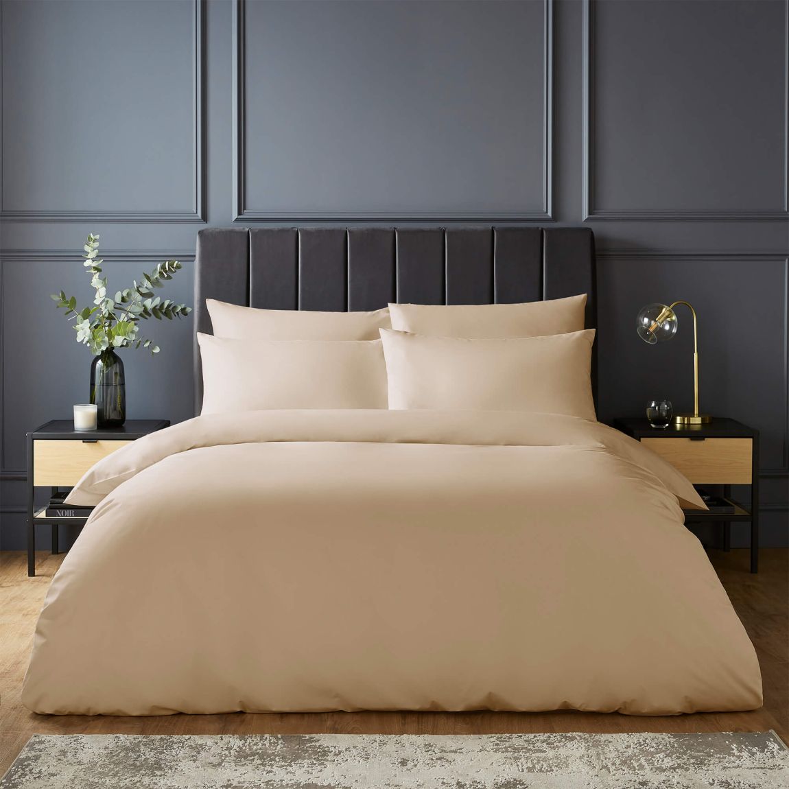 Silentnight Pure Cotton 200TC Duvet Cover Set - Natural - Single main product photo