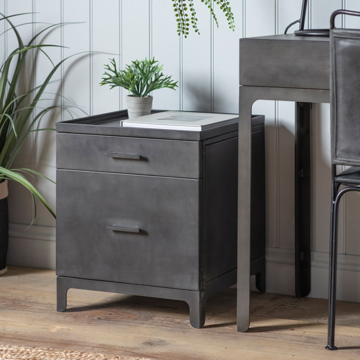 Everett 2 Drawer Side Table 430x450x530mm main product photo