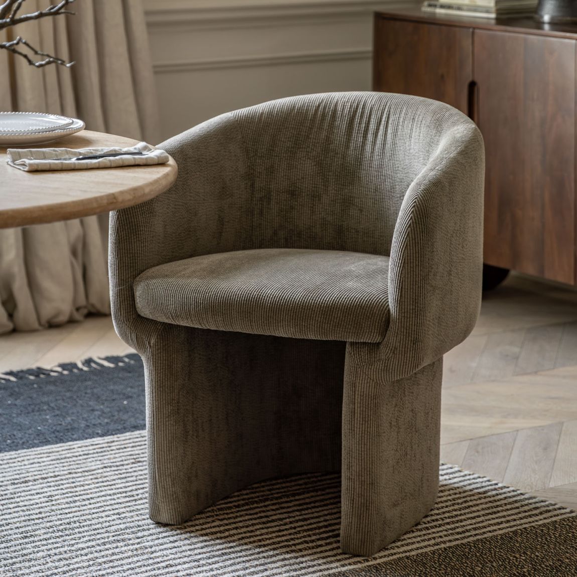Briar Dining Chair Shitake 640x620x760mm main product photo