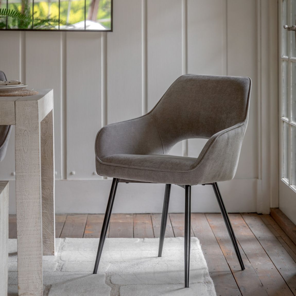 Luna Dining Chair Grey (2pk) main product photo