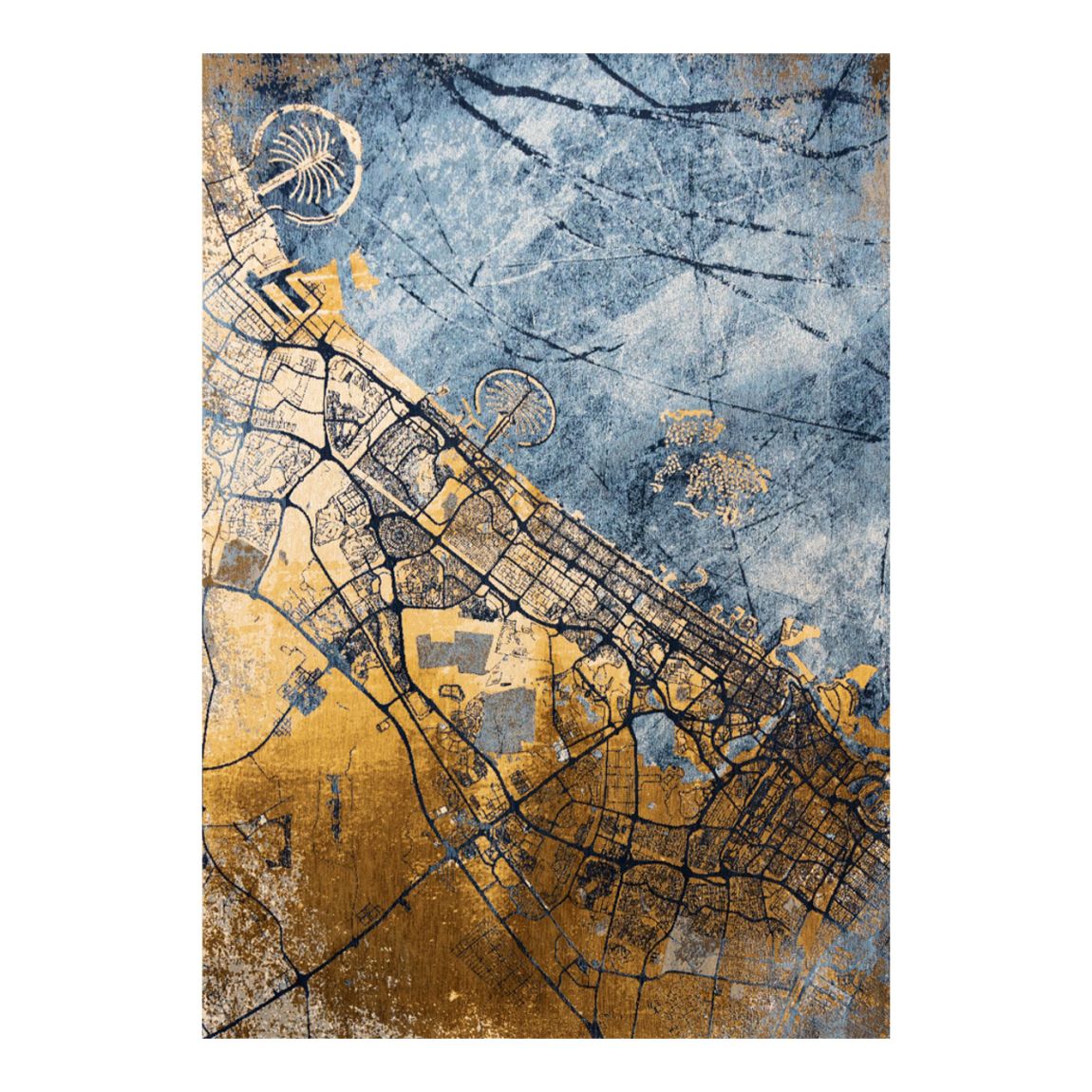 Gold Sea Dubai 170 x 240 cm Rug main product photo