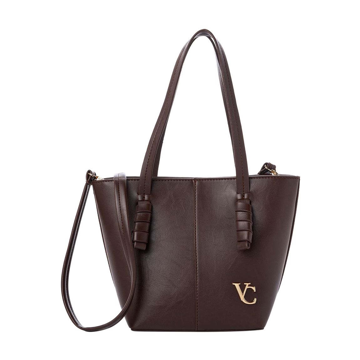 Brown Leather Vince Camuto Shopper Bag main product photo