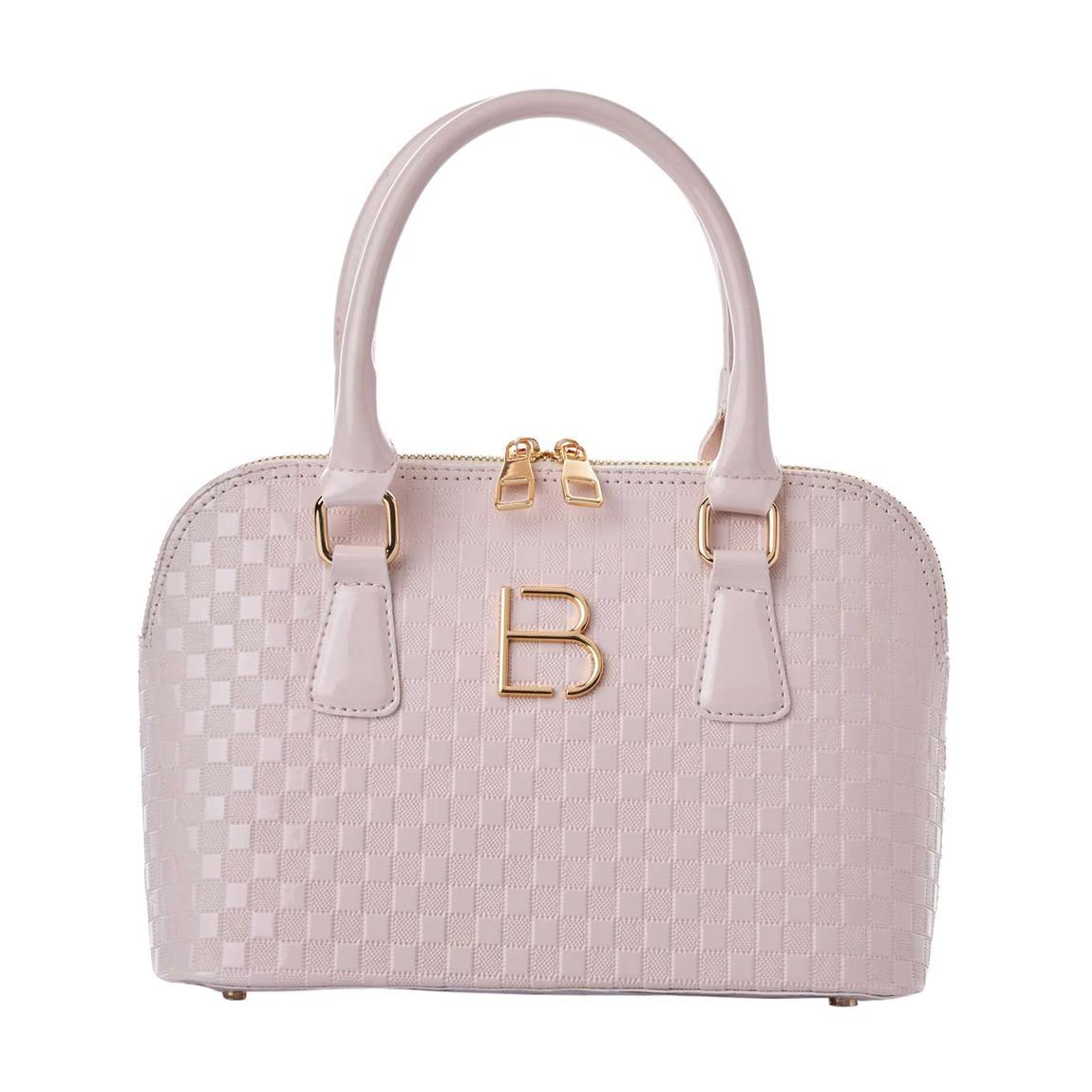 Light Pink Faux leather Lucky Bees Shoulder Bag main product photo