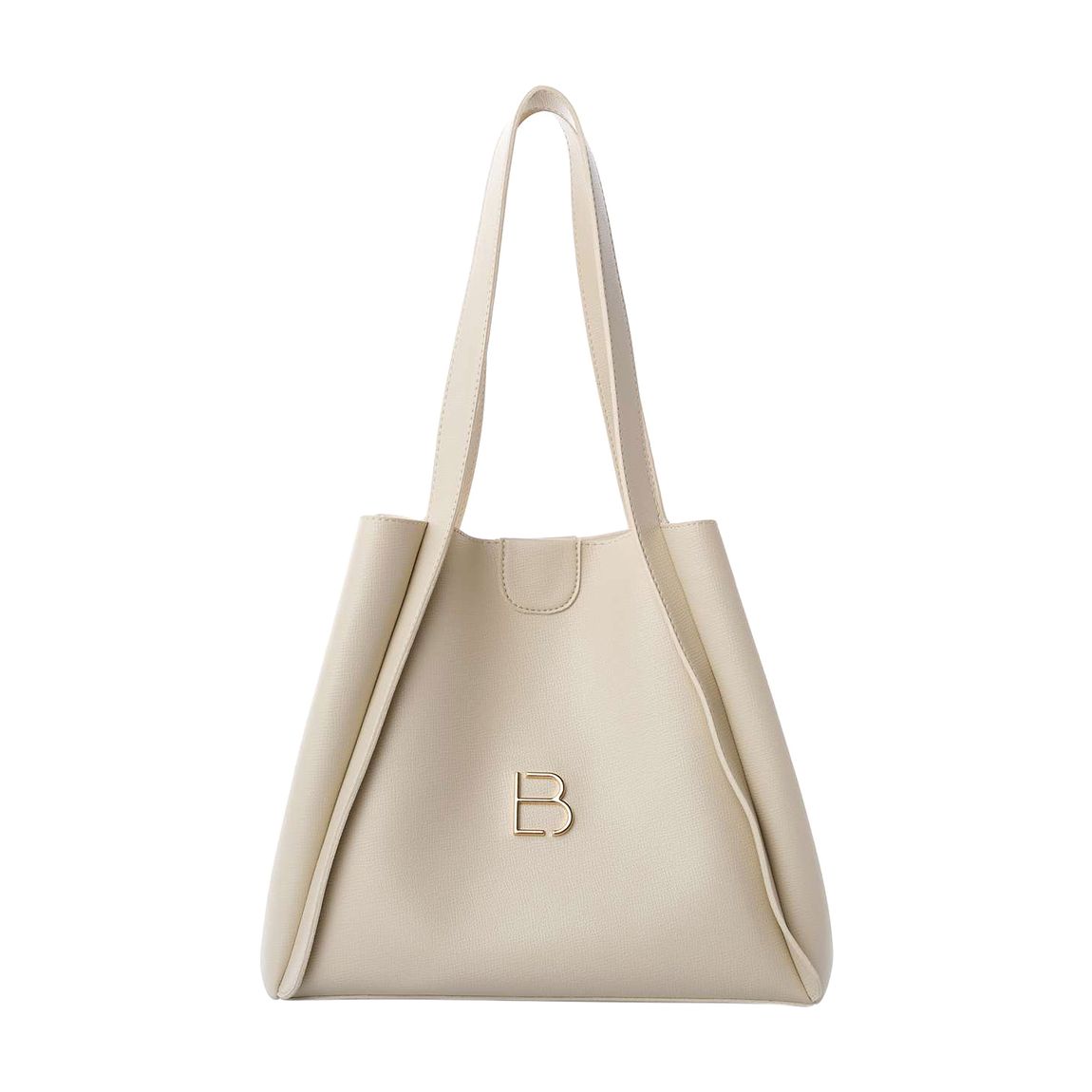 Cream Faux Leather Lucky Bees Shoulder Bag main product photo