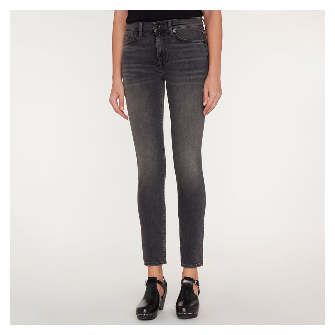 Washed Black Roxanne Slim Fit Jeans main product photo
