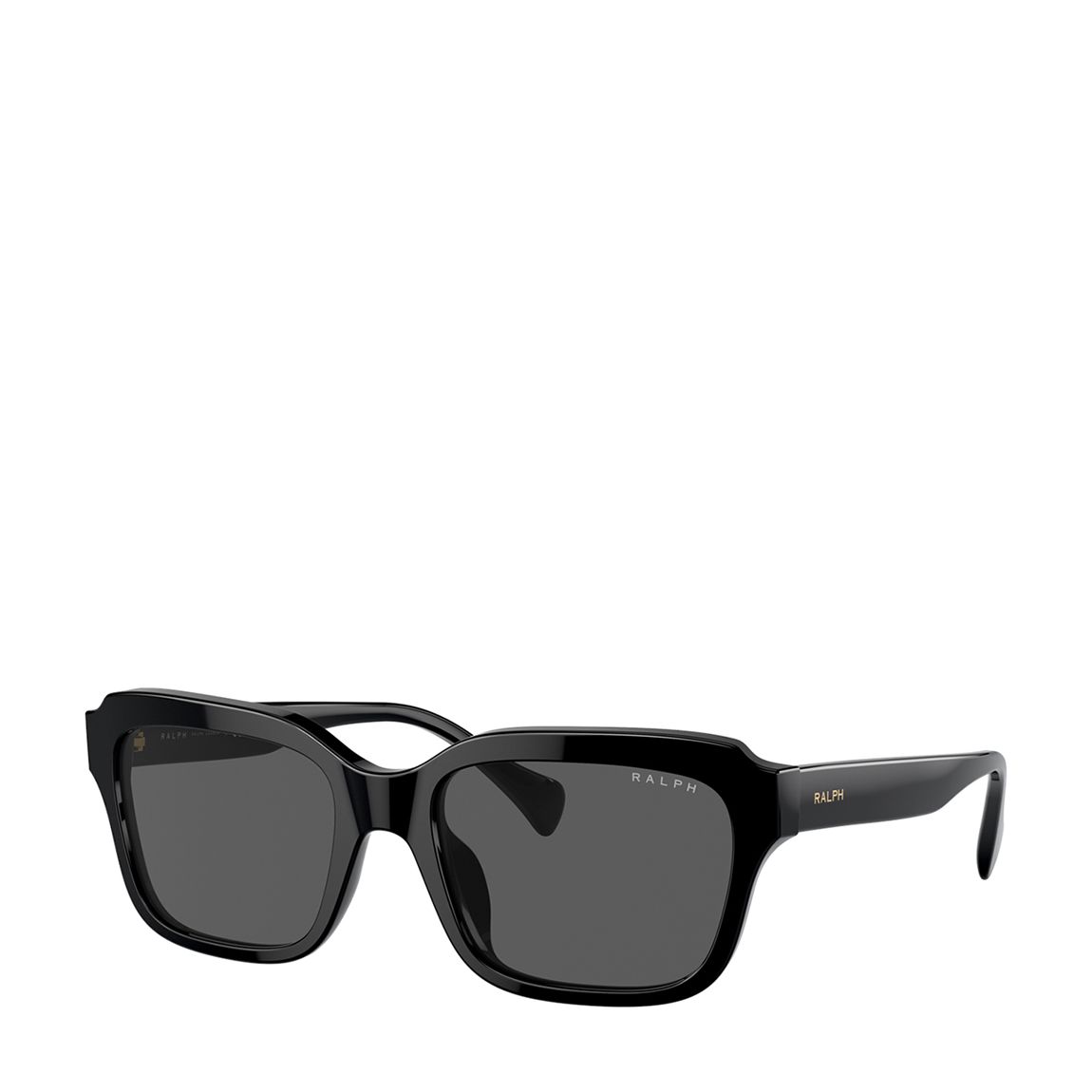 Women's Shiny Black Ralph Lauren Dark Grey Sunglasses 41mm main product photo