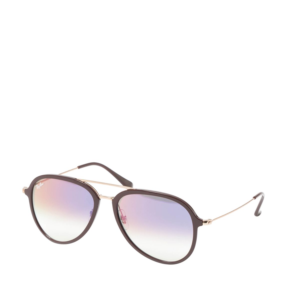 Women's Black Ray-Ban Violet Gradient Lenses Sunglasses 57mm main product photo