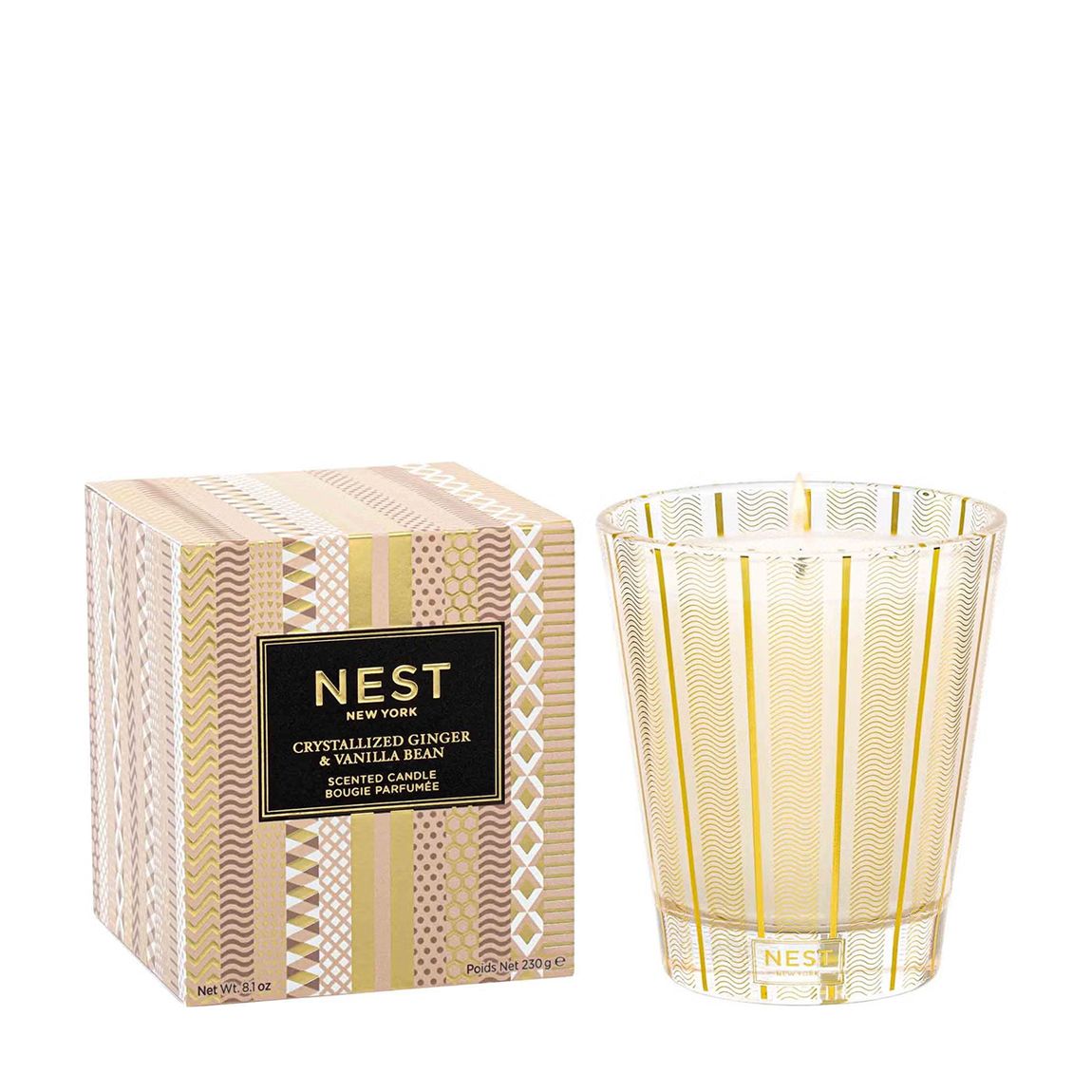 Crystallized Ginger & Vanilla Bean Classic Candle 8.1 oz main product photo