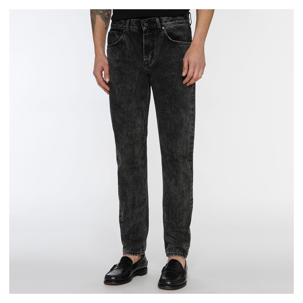 Black Slimmy Tapered Cotton Jean main product photo