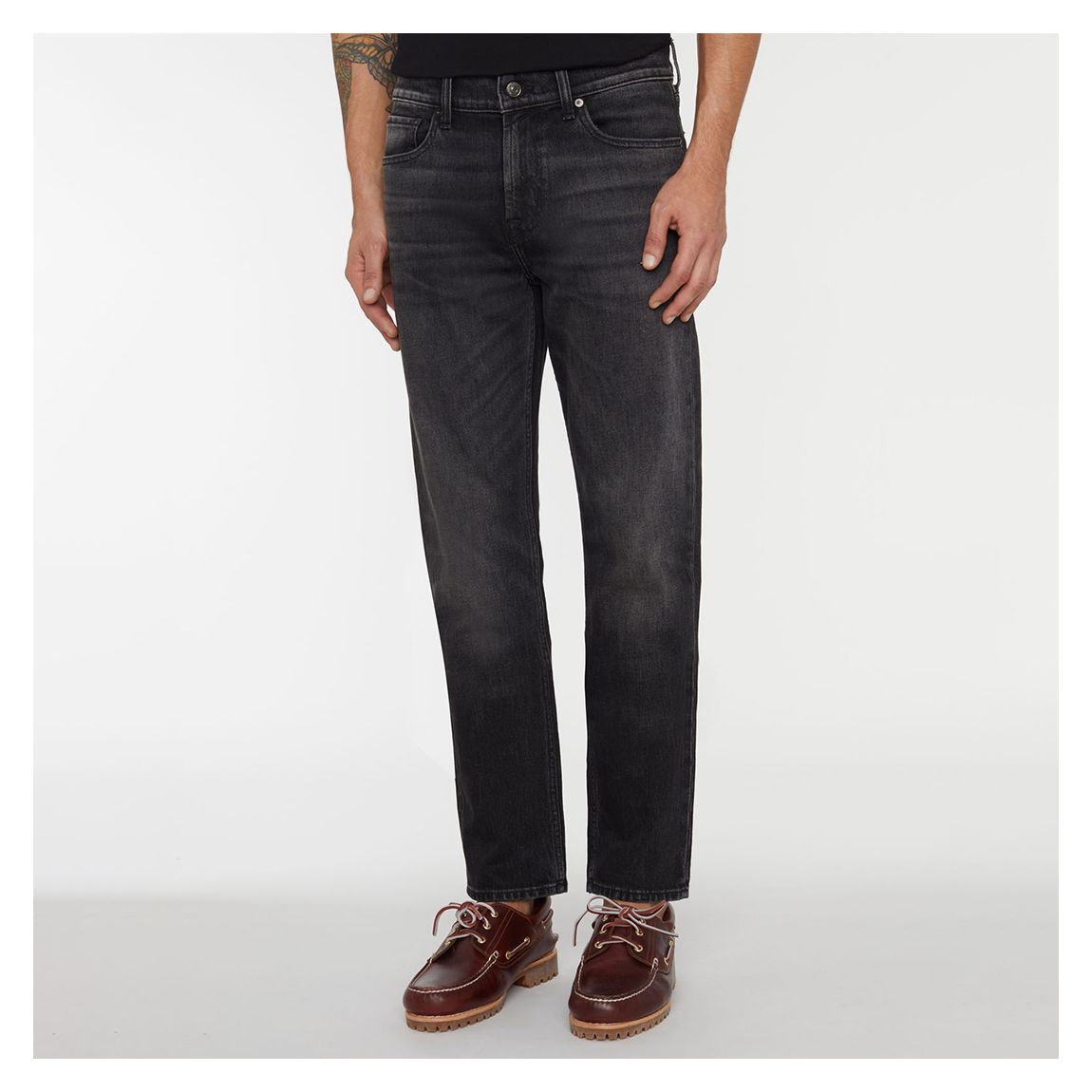 Black Slimmy Shake Out Straight Stretch Jean main product photo