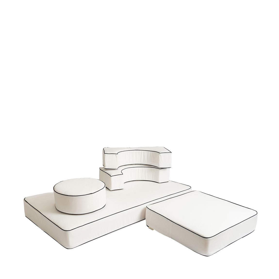 Modular Pillow Stack , Rivie White main product photo