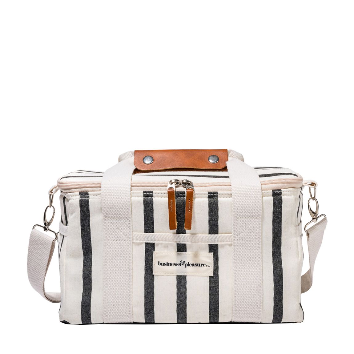 Premium Cooler Bag , Monaco Black Stripe main product photo