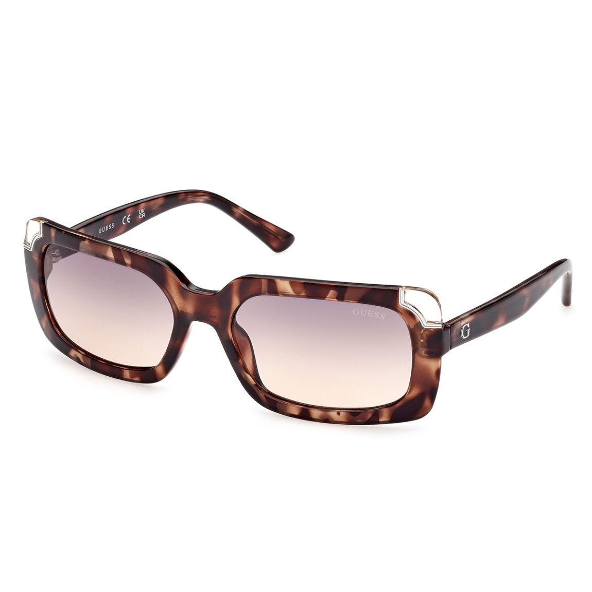 Lunettes de soleil rectangulaires en acétate GU7841 pour femme main product photo
