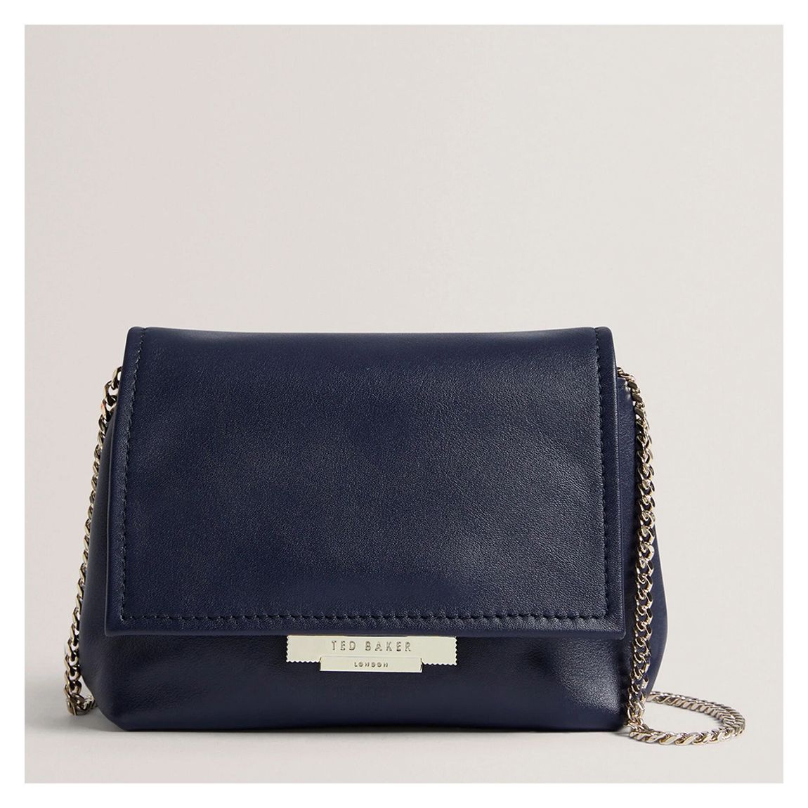 Navy Demni-Small Leather Crossbody Bag main product photo