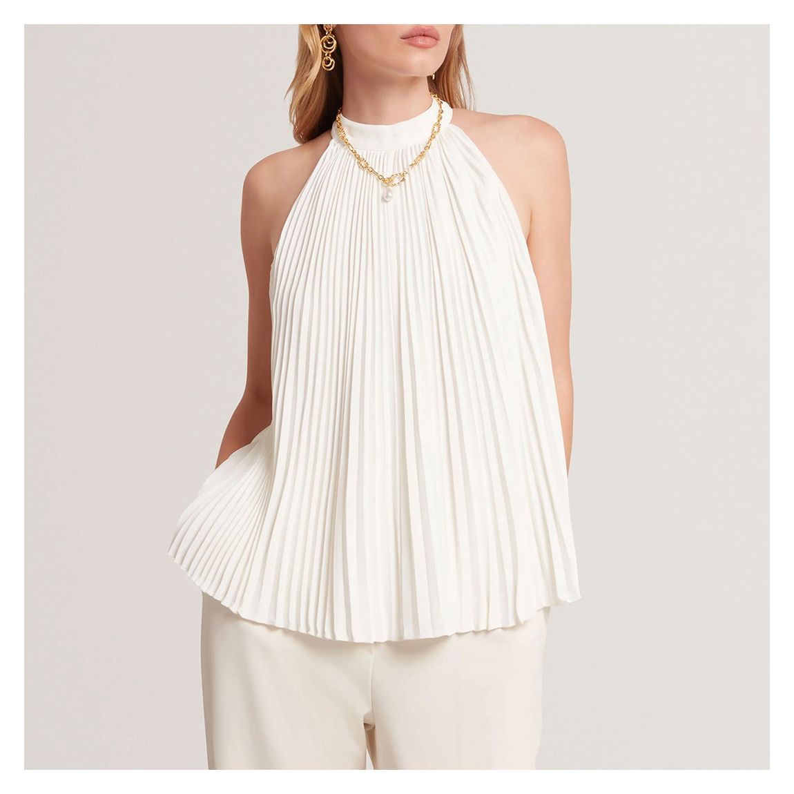 Ivory Jamaya Halter Neck Sleeveless main product photo