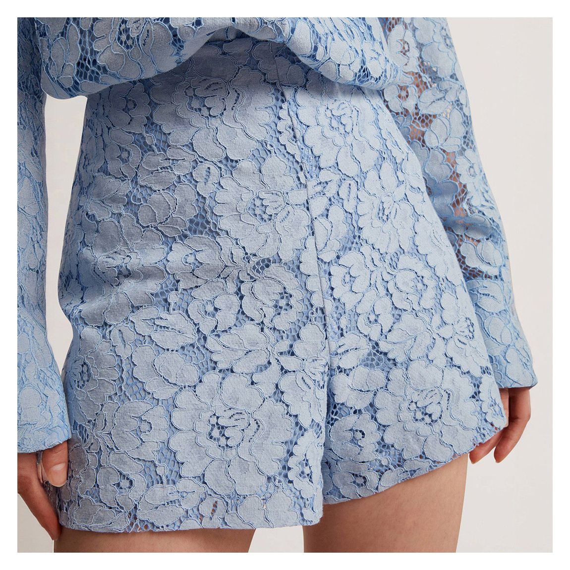 Blue Meriosh Bonded Lace Short main product photo