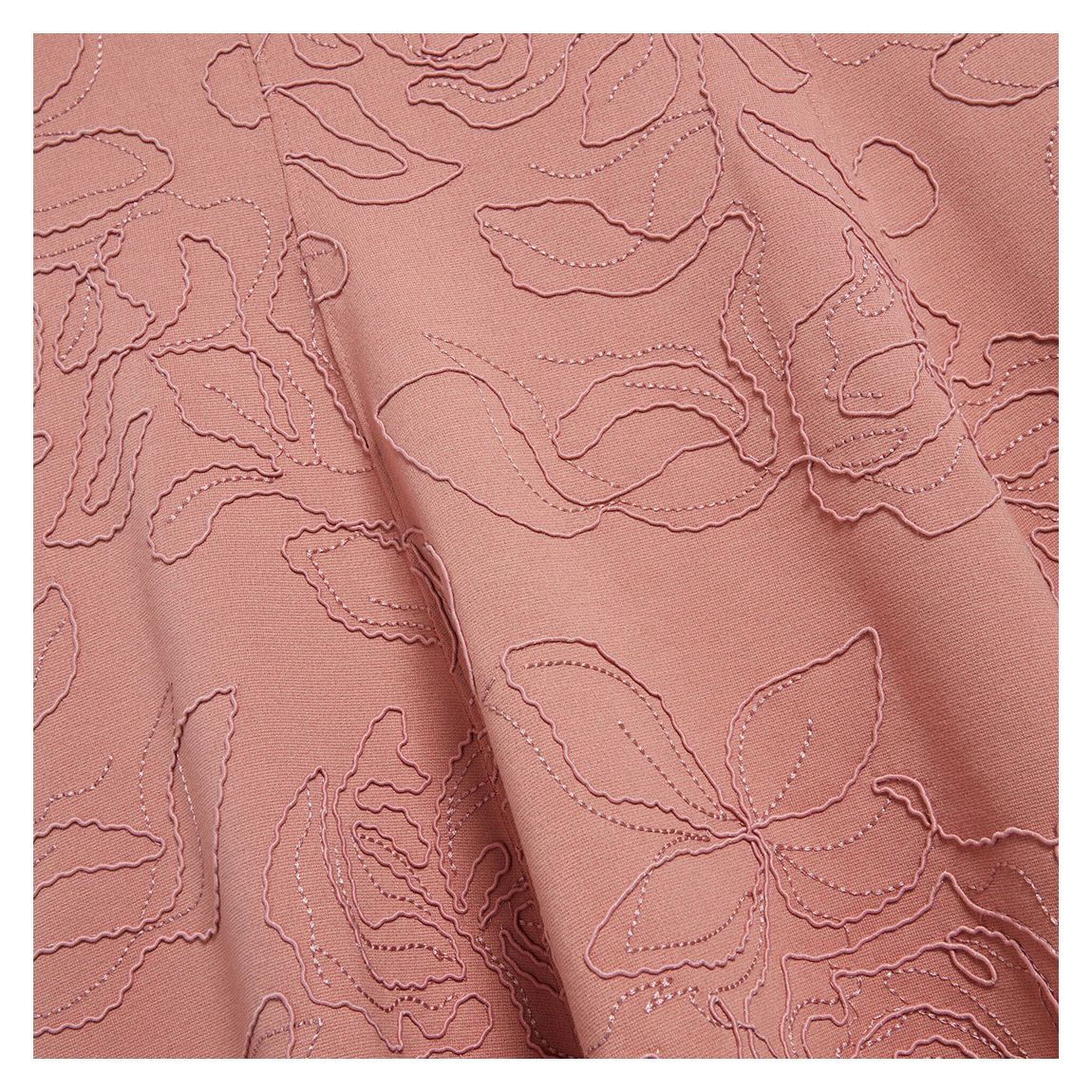 Dusty Pink Clodaa Embroidery Skater Dress main product photo